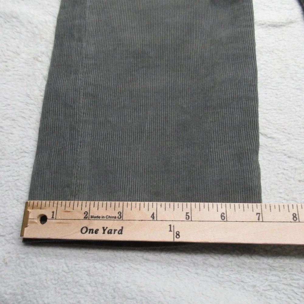 J Crew Corduroy Pants Men 34x33 Gray Green 484 Slim Straight Cords $89.50 NEW